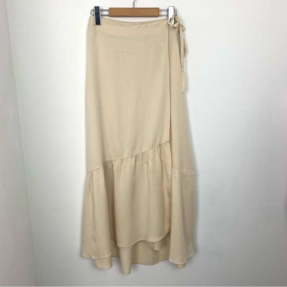 MNG Mango Tiered Maxi Wrap Skirt - Picture 7 of 11